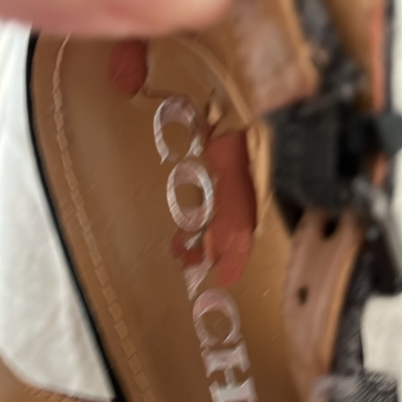 COACH Ferry Wedge Sig Jacquard Monogram black- Size 6.5 B. - Picture 5 of 7